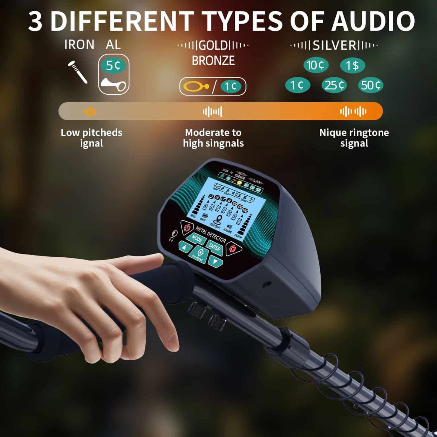 MagnaFind Pro Waterproof Metal Detector