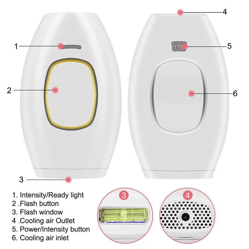 GlowSilk IPL Hair Removal Handset – Smooth Skin at Home