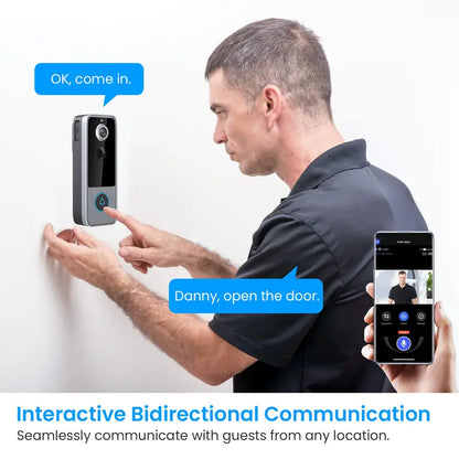 GuardianBell Pro AI Night Vision Doorbell