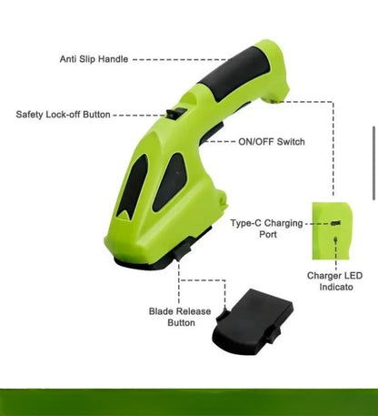 HedgeCrafter Cordless Hedge & Grass Trimmer