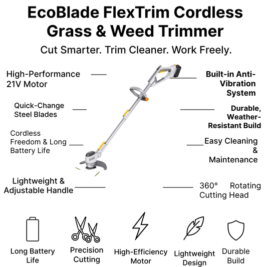 EcoBlade FlexTrim Cordless Grass & Weed Trimmer
