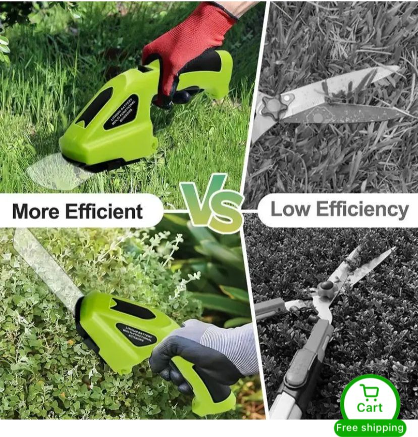 HedgeCrafter Cordless Hedge & Grass Trimmer