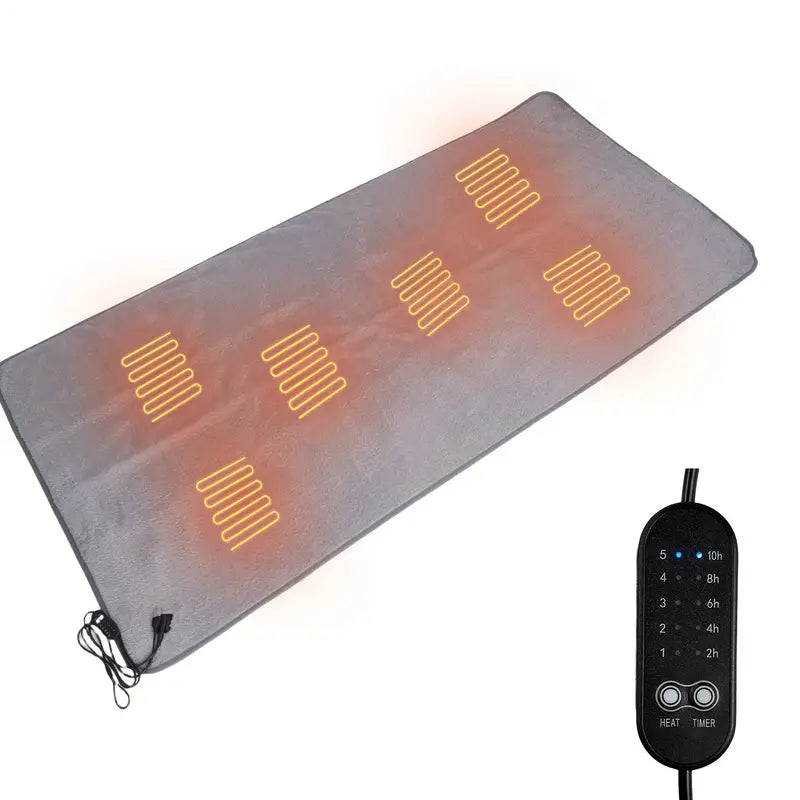 ThermaCozy USB Heated Blanket with 5-Level Timer