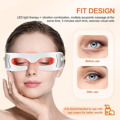 Lumévera EyeRevive – Red Light Therapy Eye Massager for Dark Circles & Puffiness