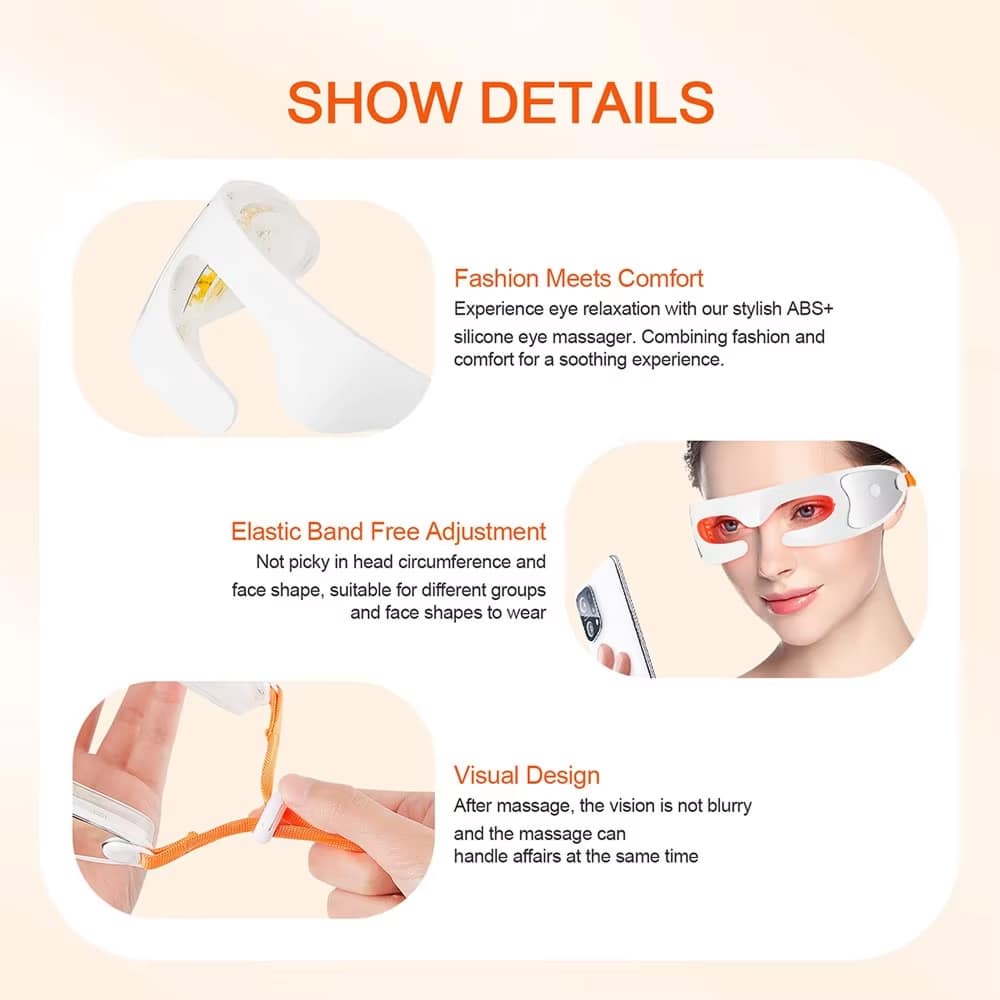 Lumévera EyeRevive – Red Light Therapy Eye Massager for Dark Circles & Puffiness