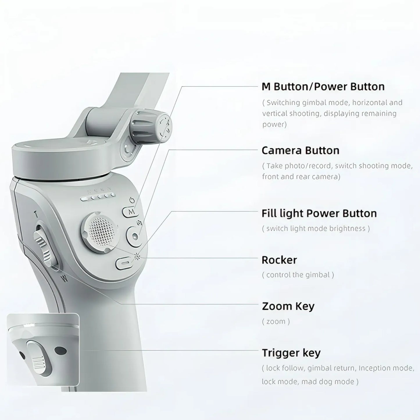 ZenAxis Pro 3-Axis Gimbal – Smart Stabilizer with AI Tracking