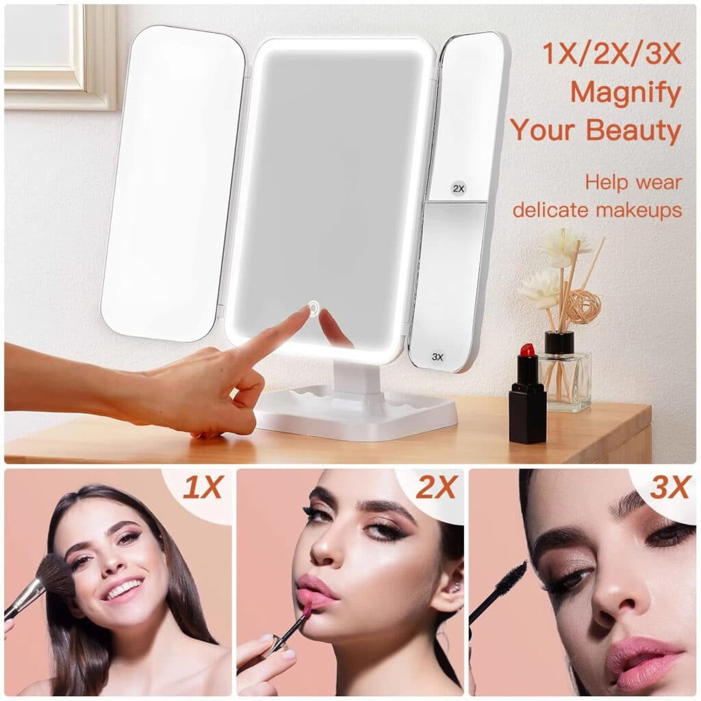 VeloGleam Lighted Makeup Mirror