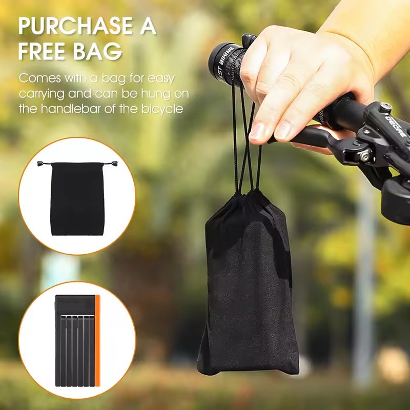 RideGuard FoldSecure – Lightweight Folding Bike Lock with Mount Bracket