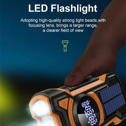 SafeWave Emergency Radio – Solar & Hand Crank Power Bank