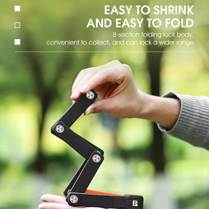 RideGuard FoldSecure – Lightweight Folding Bike Lock with Mount Bracket