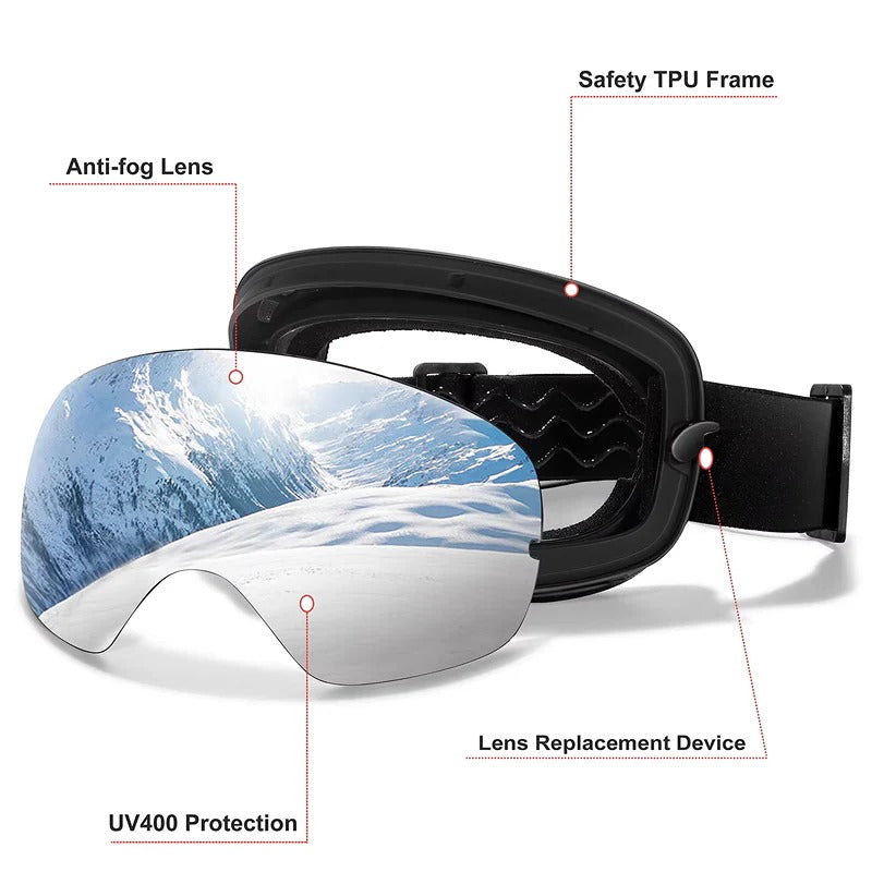 NordicGlare X1 Polarized Snow Goggles