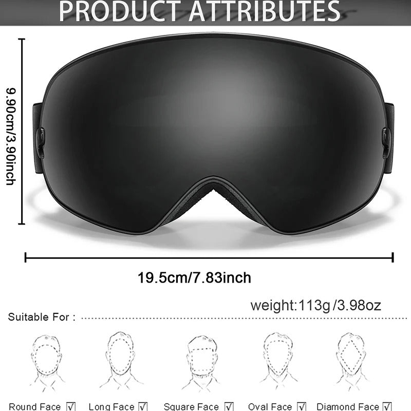 NordicGlare X1 Polarized Snow Goggles