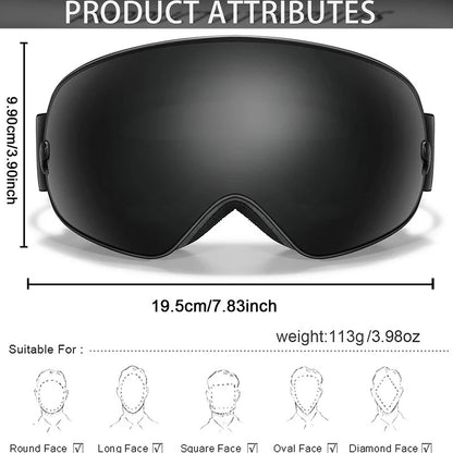 NordicGlare X1 Polarized Snow Goggles
