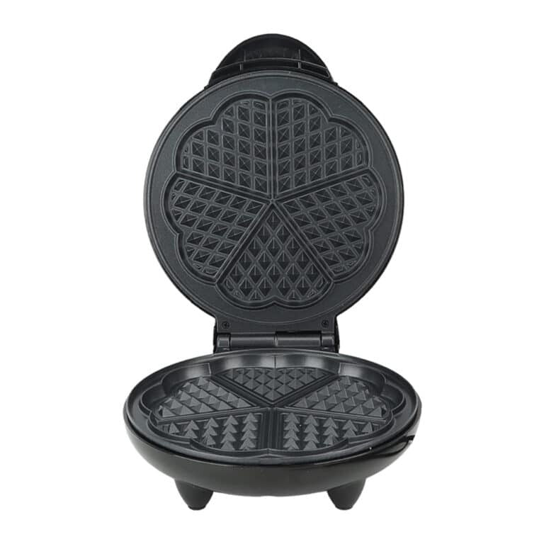 Crispella Heart Waffle Maker – 1000W Stainless Steel
