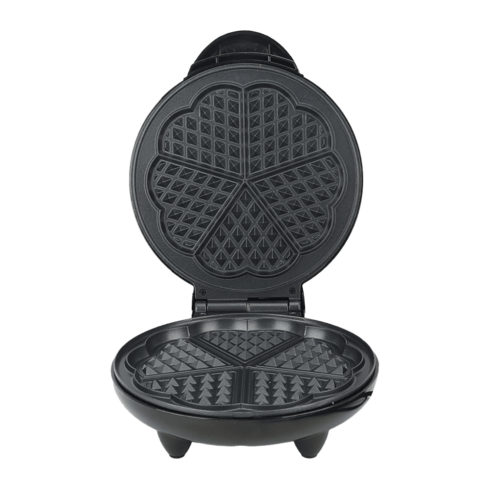 Crispella Heart Waffle Maker – 1000W Stainless Steel