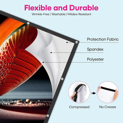 100″ Foldable Projection Screen for LumiCast